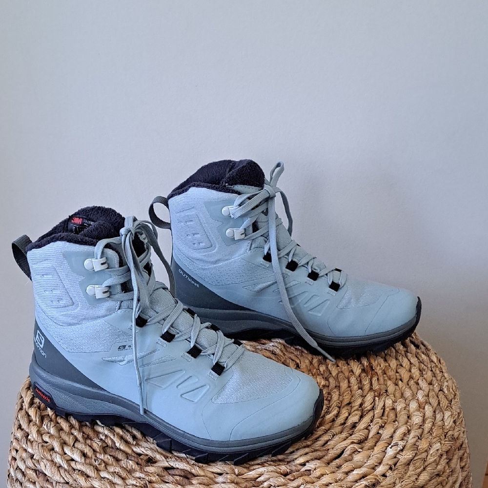 Salomon Womens Outblast CS Waterproof Slate Bkue Hiking/Activewear‎ Boots S-6